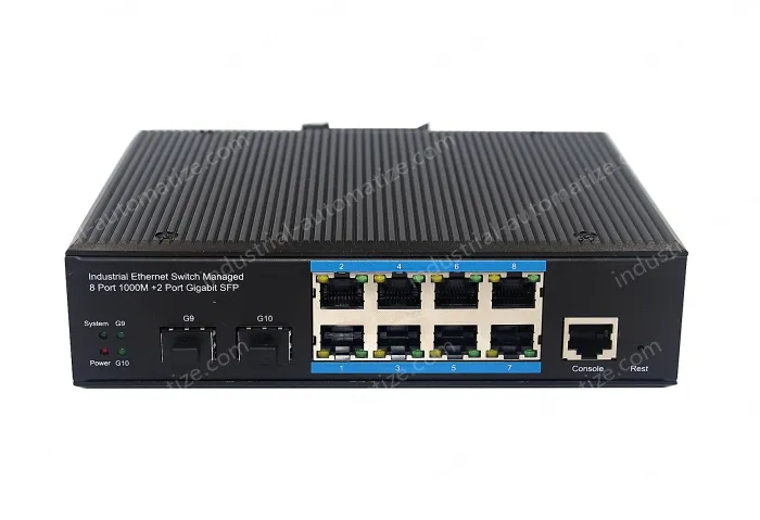 8-port 10/100/1000BASE-TX+2G SFP Managed Industrial Switch
