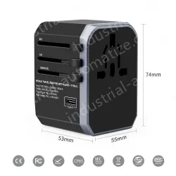 Hot sale 4USB +1 Type C travel adapter plus KRUSB-WLG3308B