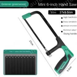 DIY recommended 6 inch flat steel durable hacksaw stand contains 11 carbon hacksaw blades