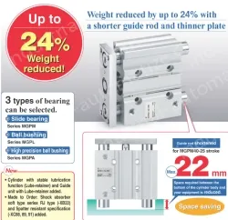 With Air Cushion MGP Series MGPM100-175AZ