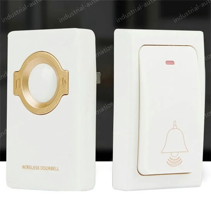 Wireless remote control doorbell with spontaneous electric flash, waterproof, elderly, disabled, caller, doorbell