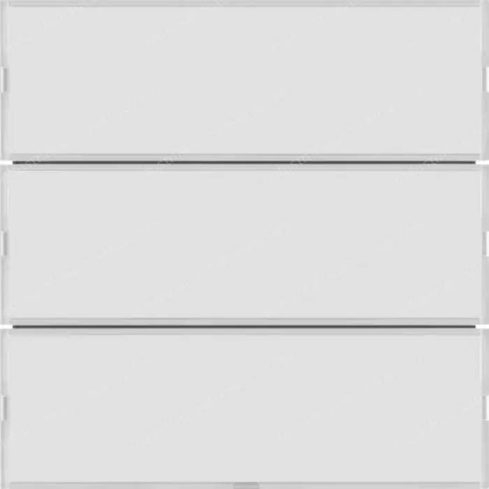 Push-button 3g, lab. field,RGB LED, int. temp.sensor, KNX-S.1/B.3/B.7,f.wh.p.wh