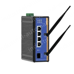 1 Port Gigabit SFP + 4 Ports Gigabit RJ45 Din-Rail Dual Band Wi-Fi6 Wireless Router