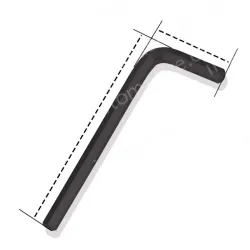 Black 7.0mm (short) - 2pcs