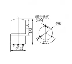 Small warning lightsLTE-1101 AC220V Red