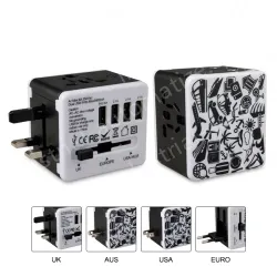 B2C hot sale Travel adapter KRUSB-WLG3324B