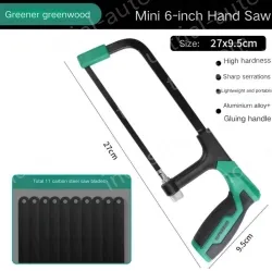 DIY recommended 6 inch flat steel durable hacksaw stand contains 11 carbon hacksaw blades