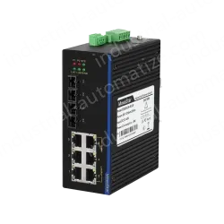2 Ports 100M F(x) + 6 Ports 10/100M T(x) Din-Rail Unmanaged Industrial Ethernet Switch