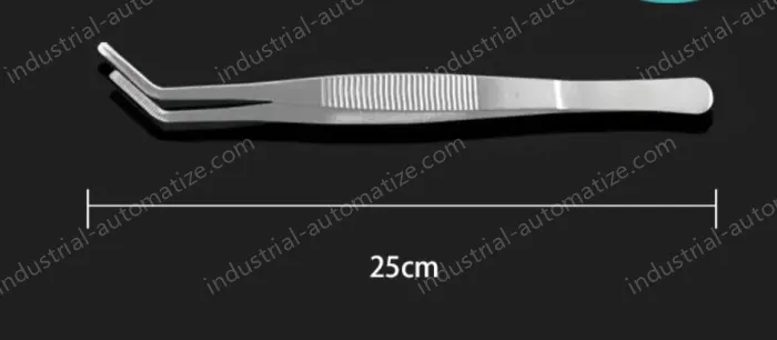 Stainless steel tweezers Curved round head (thick) 25cm