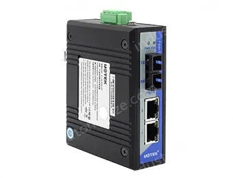 UOTEK 10/100M 1 Fiber 2 Ethernet Ports Industrial Switch