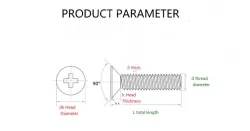 Electronic screws M1*4