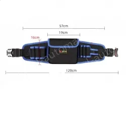 Middle pocket economic thickened waist bag (yellow and blue edge random)