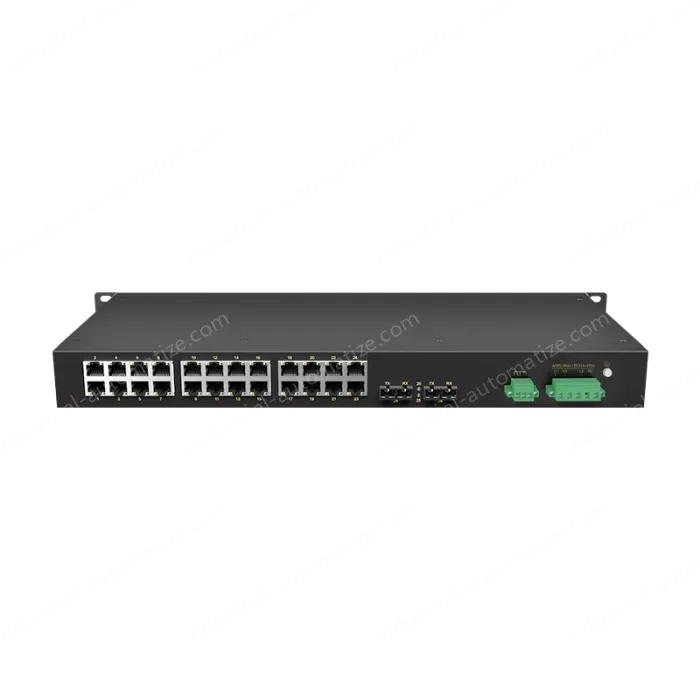 2 Ports 100M F(x) + 24 Ports 10/100M T(x) Rack-mount Unmanaged Industrial Ethernet Switch