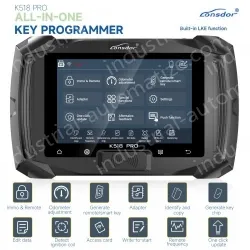 Lonsdor K518 PRO Full Version All In One Key Programmer with 2pcs LT20, Toyota FP30 Cable, Nissan 40 BCM Cable JCD JLR and ADP Adapter