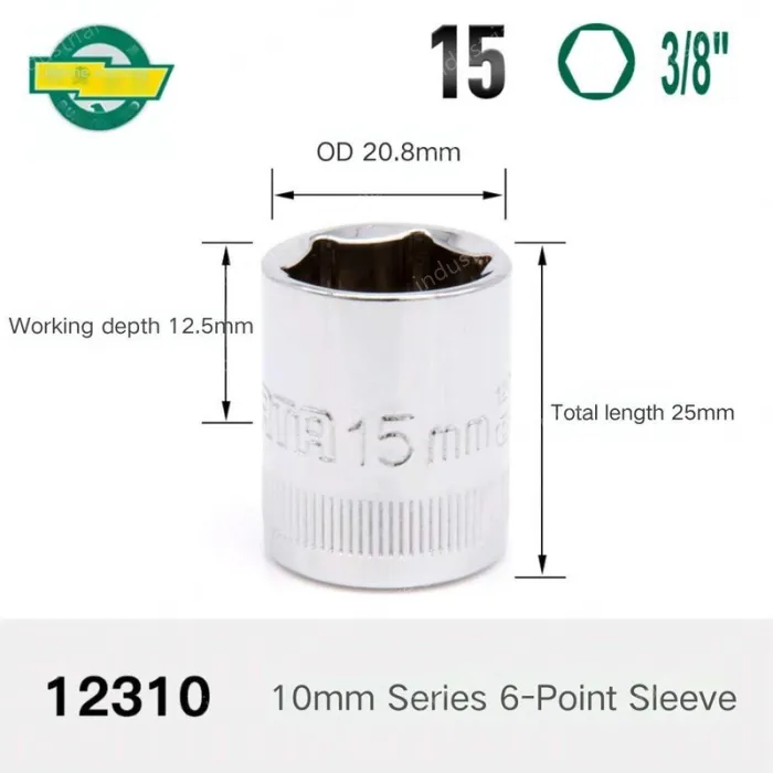 CALC-15mm-10mm series 3/8-12310