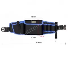 The blue edge upgraded middle pocket can be equipped with an electric drill + hook included