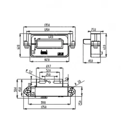 YDKR64 series,YDKF64-HTD-300 open hall DC sensor