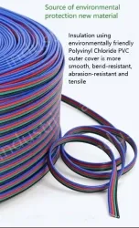 LED light connecting cable 26AWG*8 and (7/0.14TS)