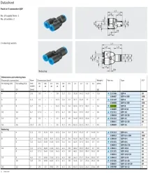 Push-in fitting QSY-8(FESTO)