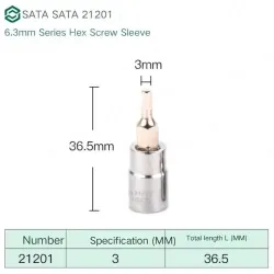 Xiaofei 3mm with a total length of 36.5mm-21201