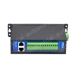 DIN rail type 8 serial server/Modbus gateway