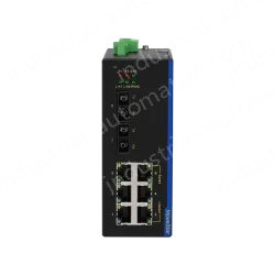 2 Ports 100M F(x) + 6 Ports 10/100M T(x) Din-Rail Unmanaged Industrial Ethernet Switch