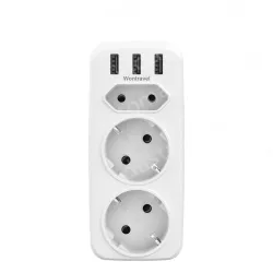 Germany France extension usb wall socket