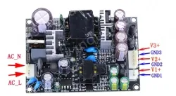 Multi-output, three-way isolated DC step-down DC switching power supply board Output 5V/24/24V With wiring
