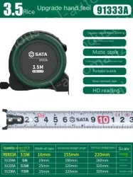 Upgraded feel - 3.5m-ruler width 16mm-91333A