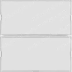 Push-button 2gang, RGB LED, int. temp. sensor, KNX - S.1/B.3/B.7, f. p.white