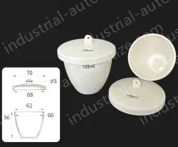 Ceramic crucibles 70ml+ lid