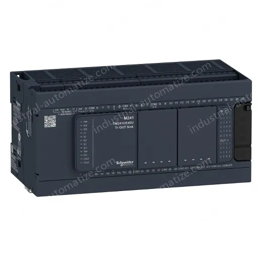 TM241C40R logic controller, Modicon M241, 40 IO, relay