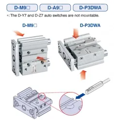 Compact Guide Cylinder MGP Series MGPM25-70Z