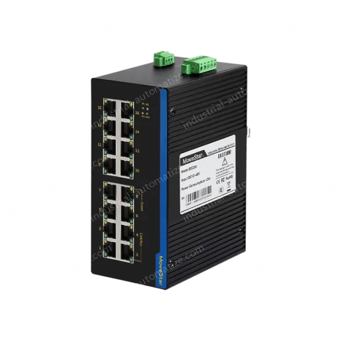16 Ports 10/100M T(x) Din-Rail Unmanaged Industrial Ethernet Switch