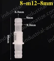 8-M12-8-Feed-through plastic connectors