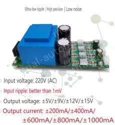 ACDC linear power supply 220V to positive and negative voltage &plusmn;5V &plusmn;600MA