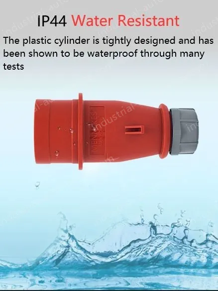 32A3 pole 230V concealed tilt plug