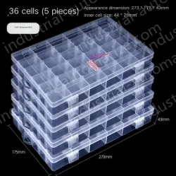 5 pieces of thickened material 36 grids