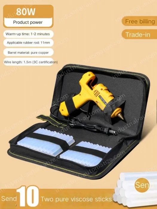 80W Extreme Glue Gun + 10 Glue Sticks + Storage Bag