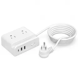 4 AC Outlets Holder Surge Protector Power Strip